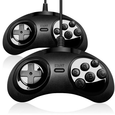 Sega Genesis AFUNTA 6-Button Controller (2 pcs)