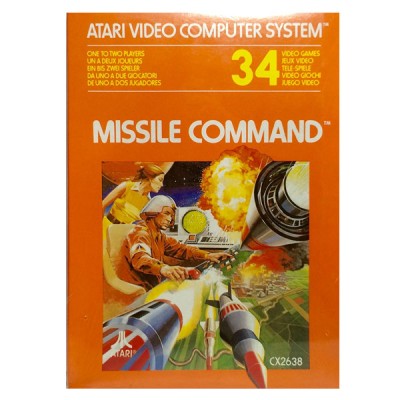 Missile Command Atari 2600 Game Cartridge