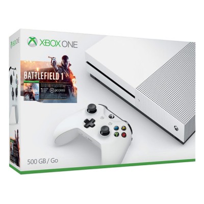 Xbox One S 500GB Console - Battlefield 1 Bundle - Bundle Edition